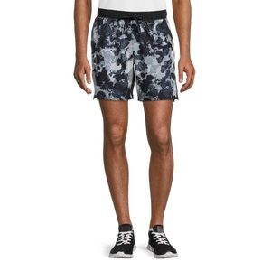 RUSSELL ATHLETIC Boarding Swim Shorts Gray & Black Camo Adult Medium BONUS 2 PR!